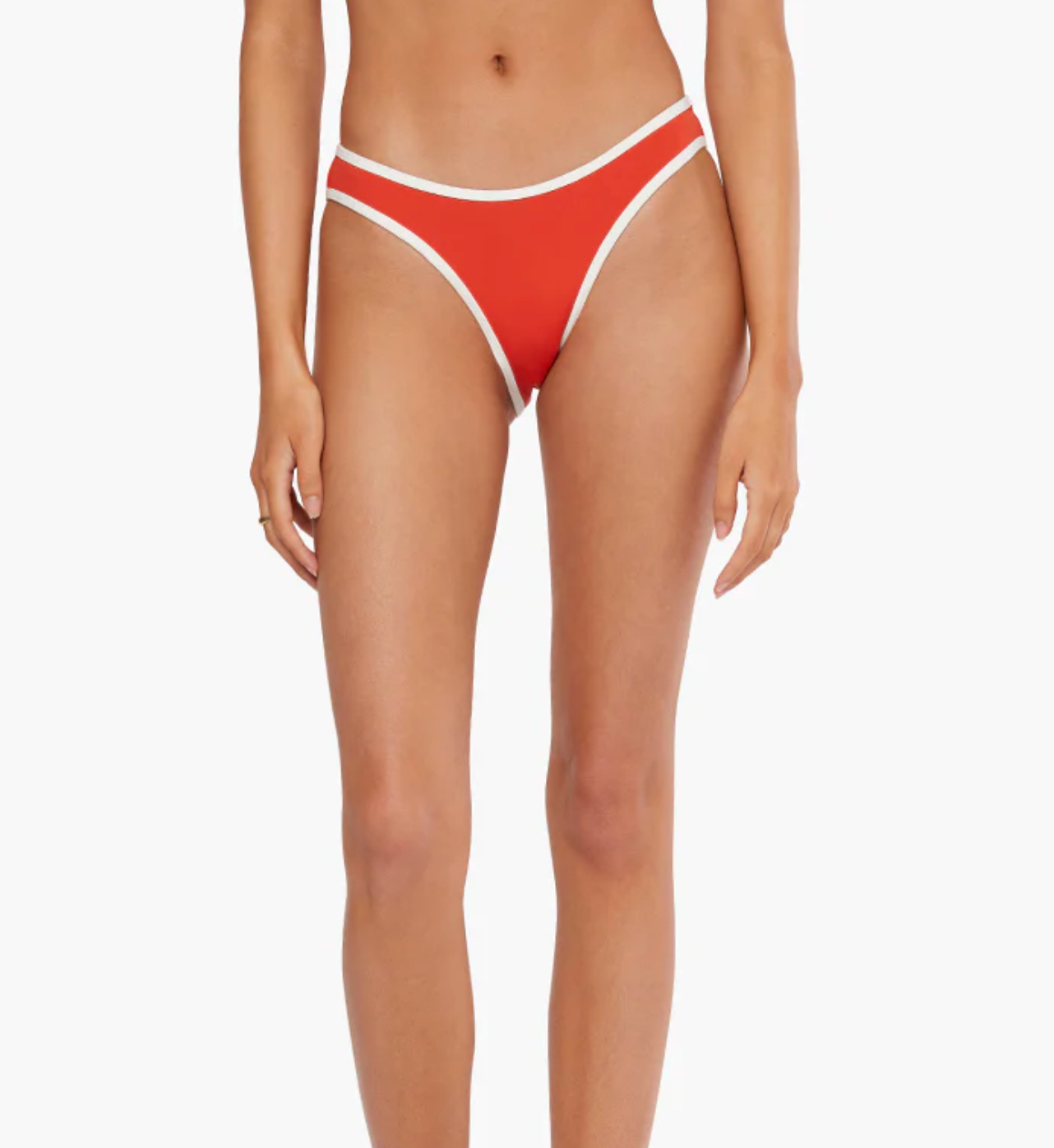 Classic Scoop Bottom - Fiery Red/Off White - We Wore What