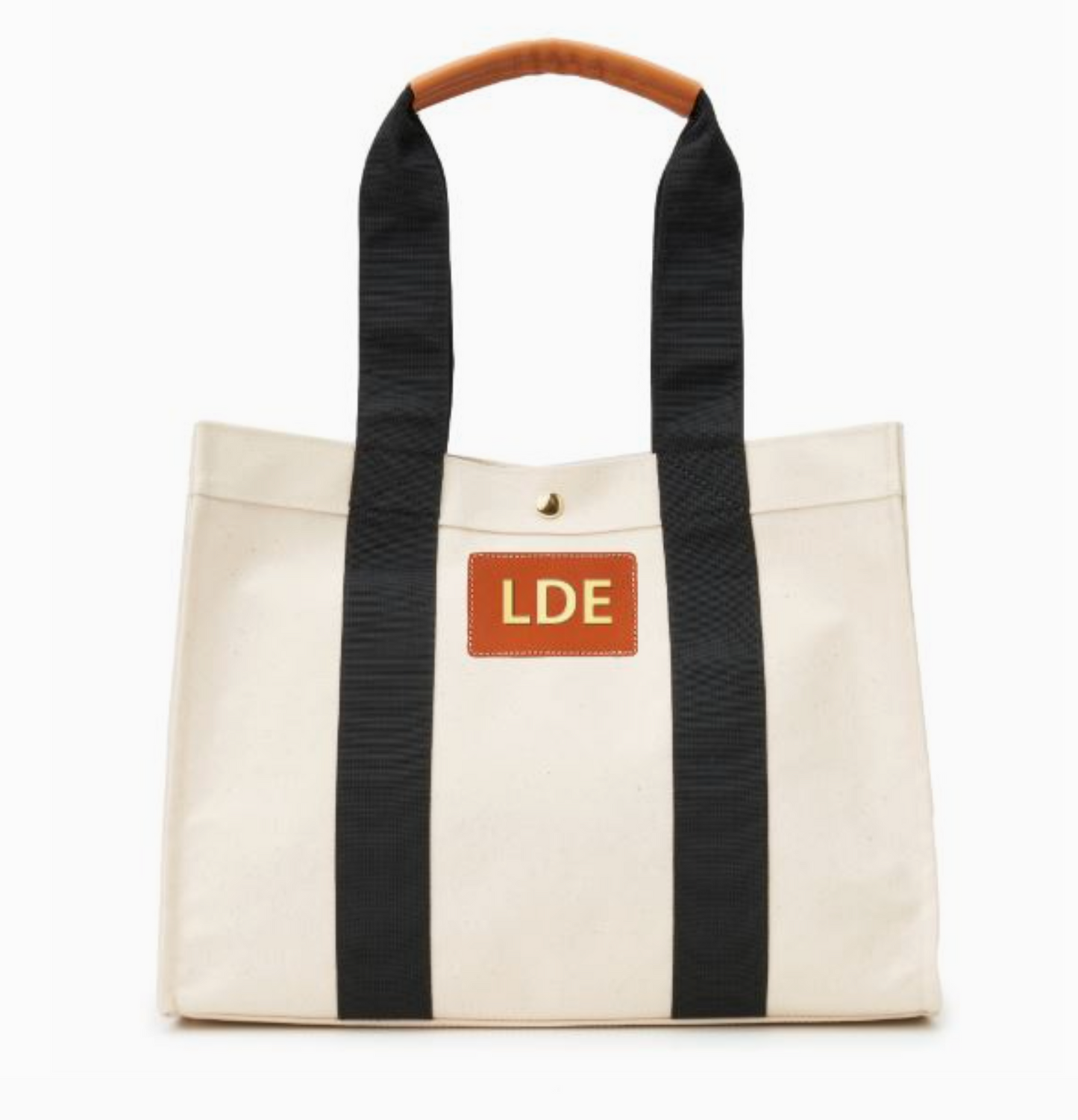 Tilly Large Canvas Tote NPT Monogram- Boulevard