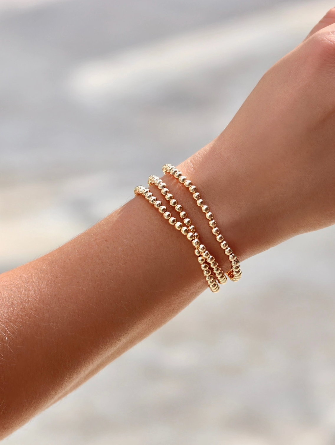 Stretchy Gold Filled Stacking Bracelets (BOTH SIZES) - Kaylie Dawn