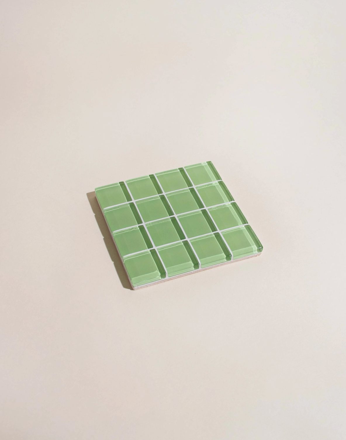 Glass Tile Coaster - It's Lime - Subtle Art Studios