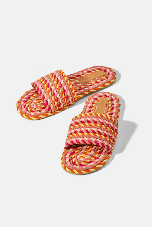 Sunny Rope Sandals - Grapefruit Pink - Salt + Umber