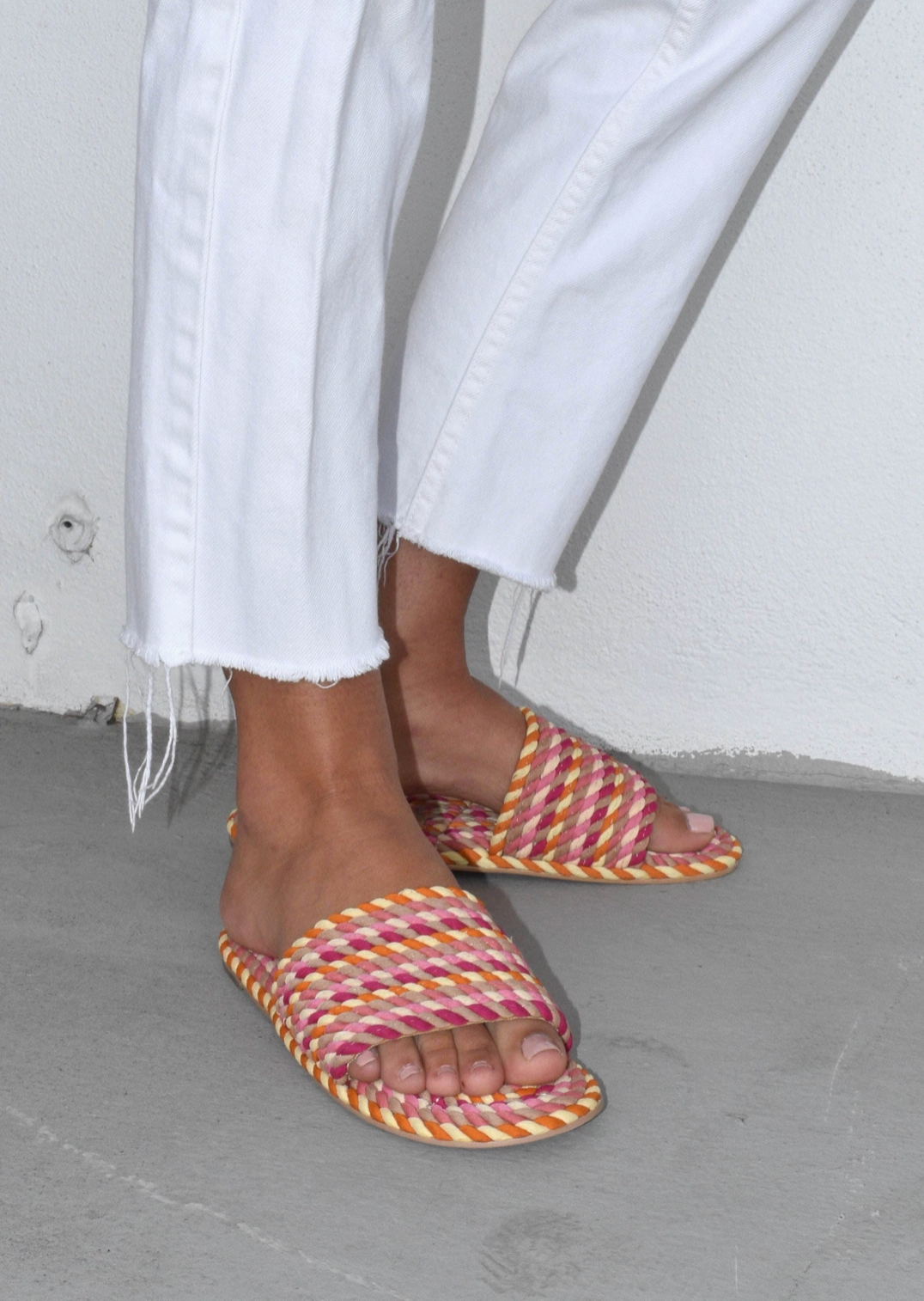 Sunny Rope Sandals - Grapefruit Pink - Salt + Umber