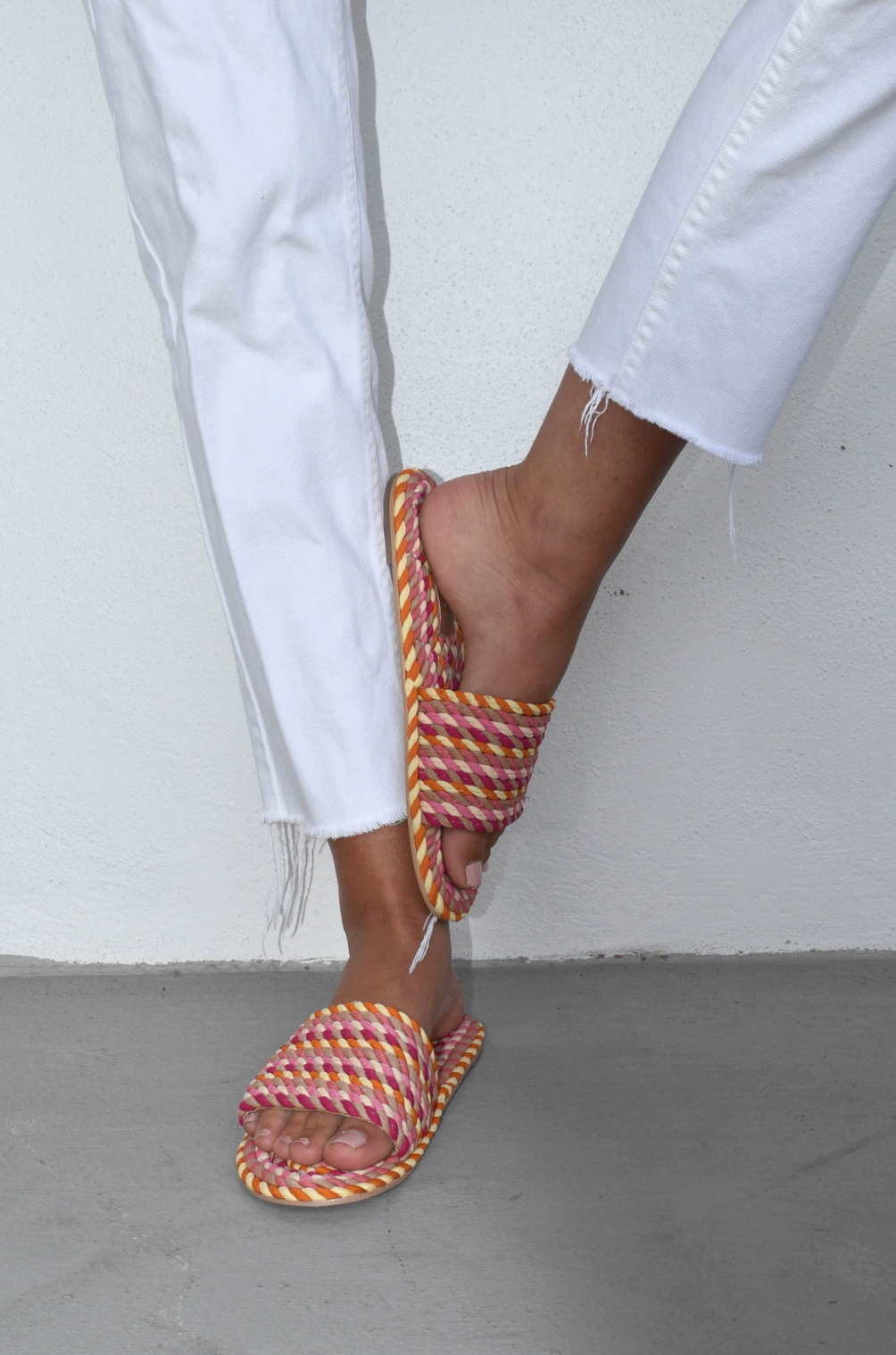 Sunny Rope Sandals - Grapefruit Pink - Salt + Umber