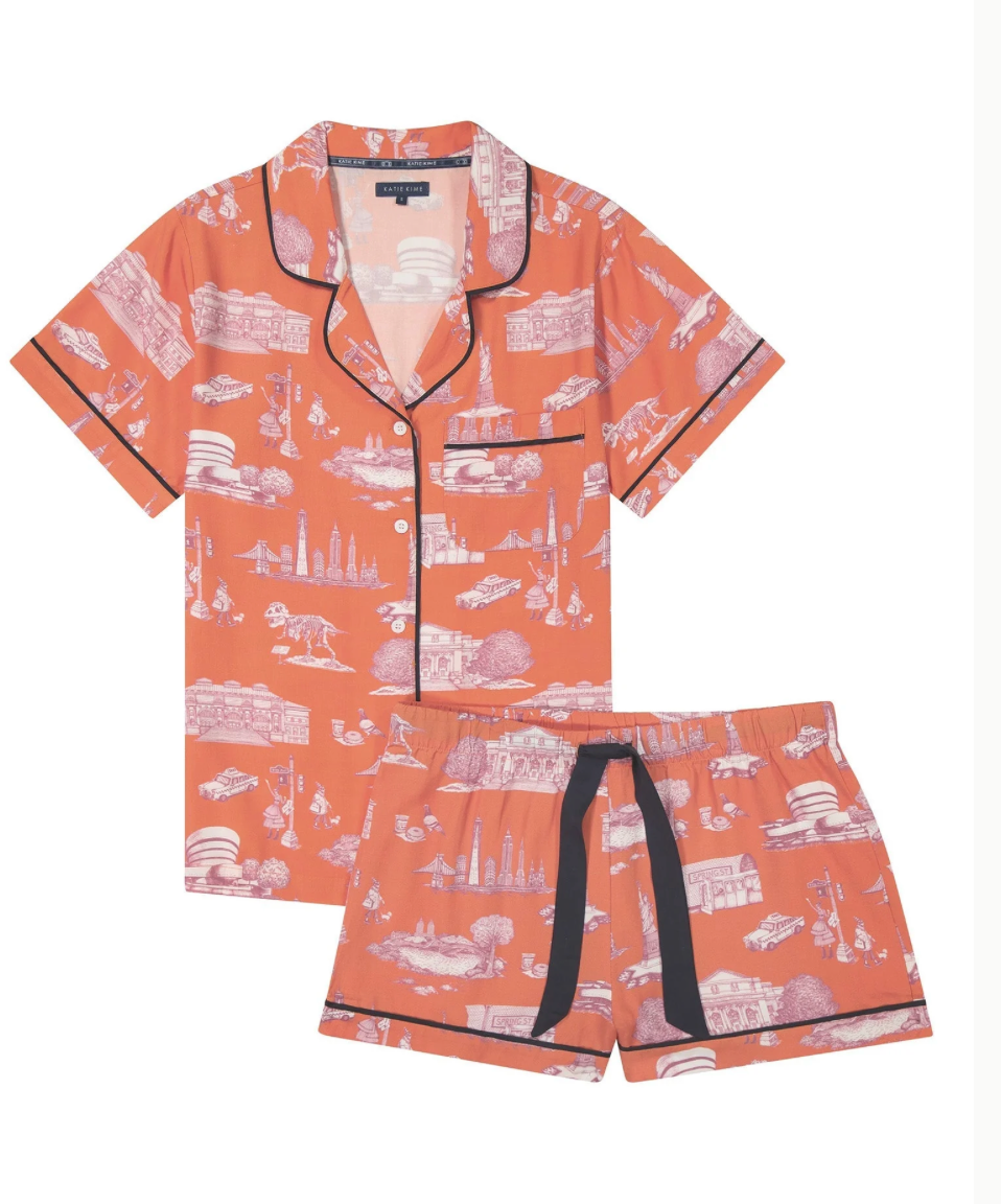 New York Toile Pajama Shorts Set - Katie Kime