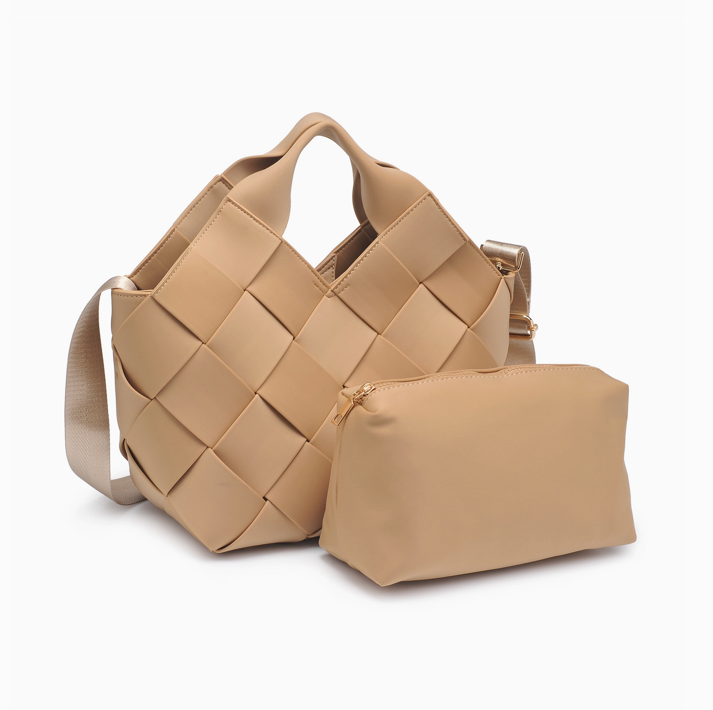 Resilience Woven Neoprene Tote - Camel - Sol & Selene