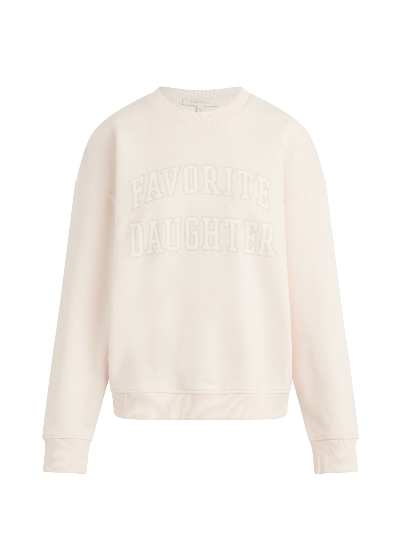 The Collegiate Sweatshirt -Ecru/White - Favorite Daughter