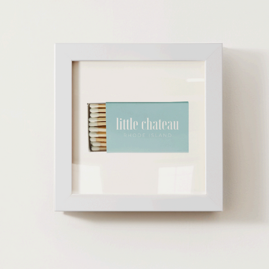 Little Chateau Matchbox Print - Blue - Coastal Ave Design