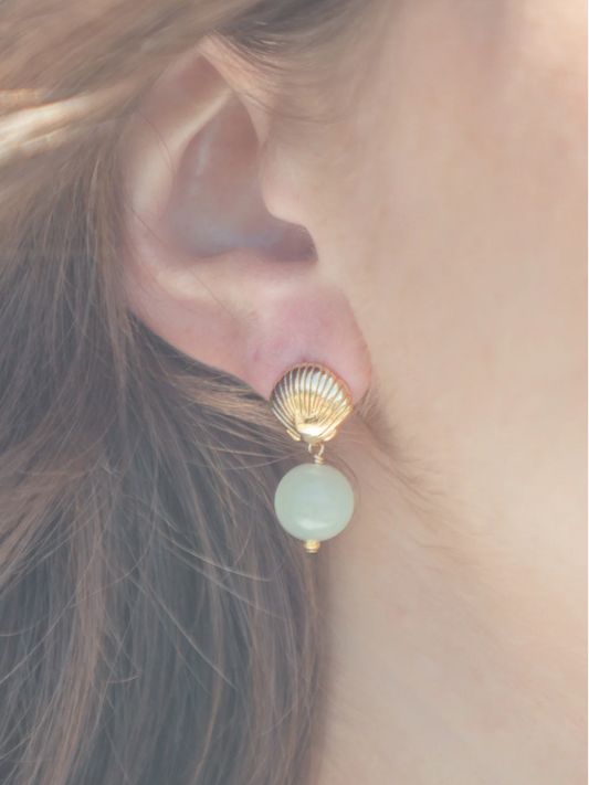 Tori Earrings - Pale Green - Kerry McGauley
