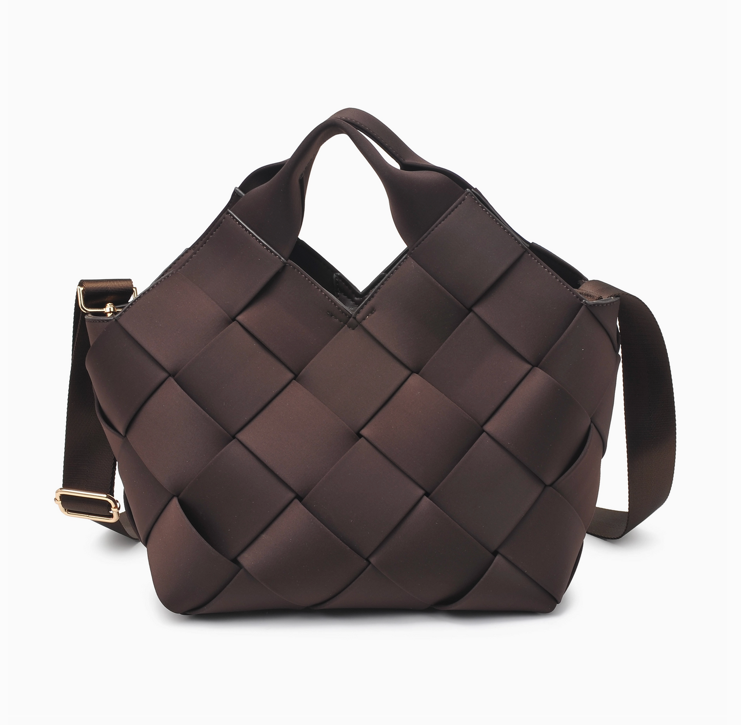 Resilience Woven Neoprene Tote - Brown - Sol & Selene