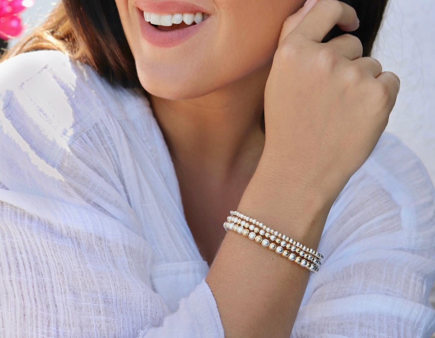 Stretchy Two Tone Bracelet - BOTH SIZES - Kaylie Dawn