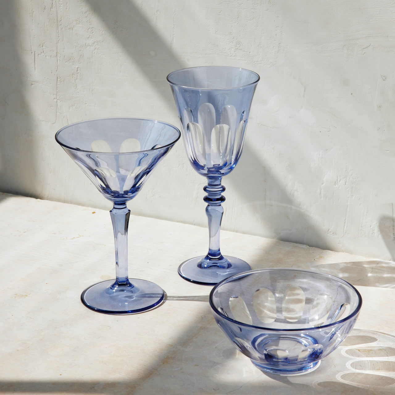 Rialto Wine Glass - Blue - Set of 2 - Sir/Madam