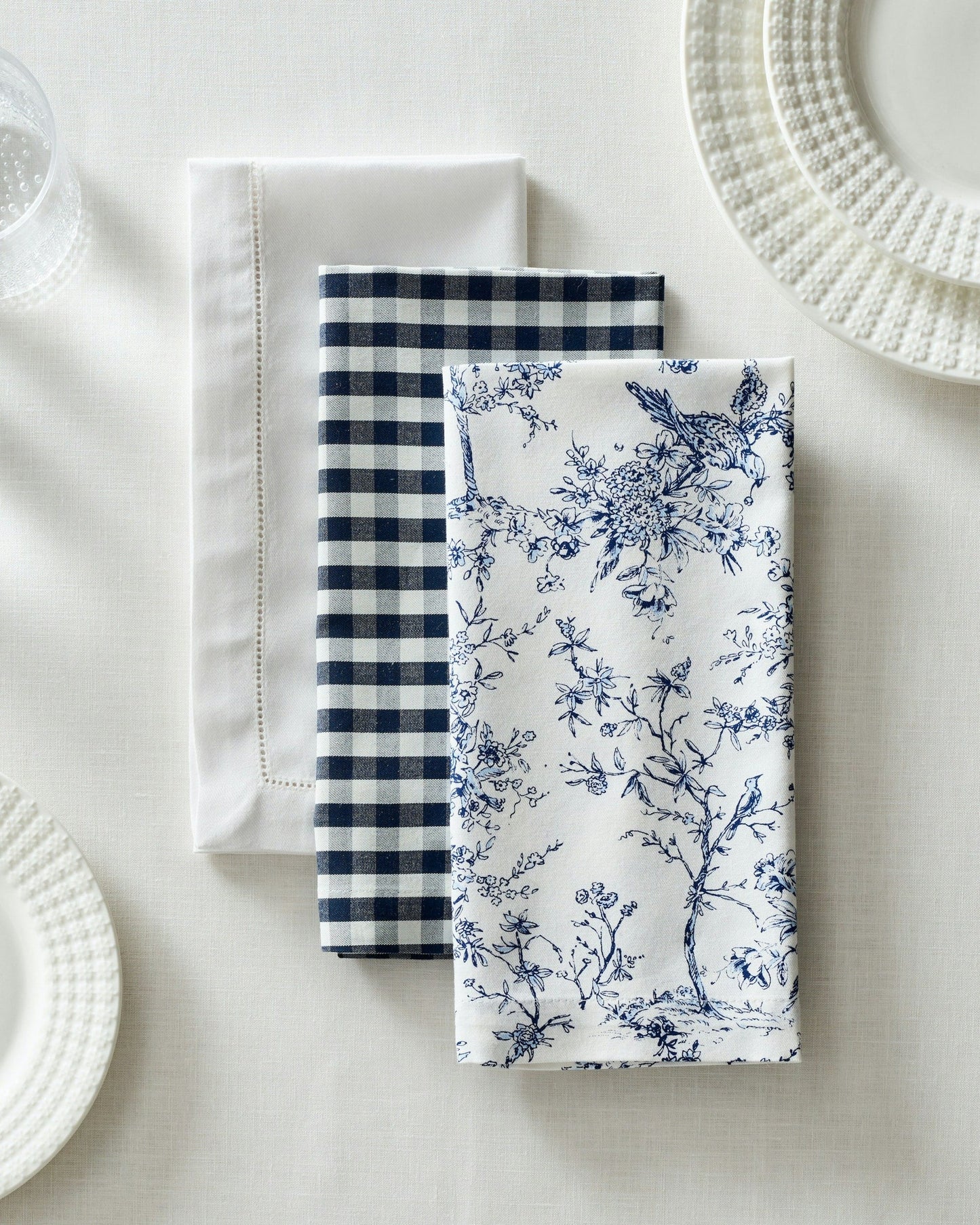 Signature Twill Napkins in Timeless Toile (Set of 4) - Petite Plume