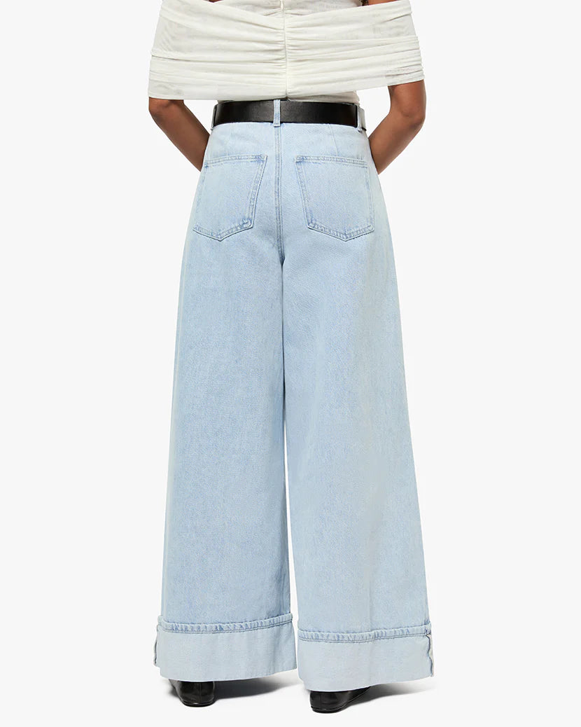 Pleated Wide Leg Jean - Light Wash - We Wore What