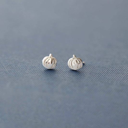 Pumpkin Stud Earrings: Sterling Silver