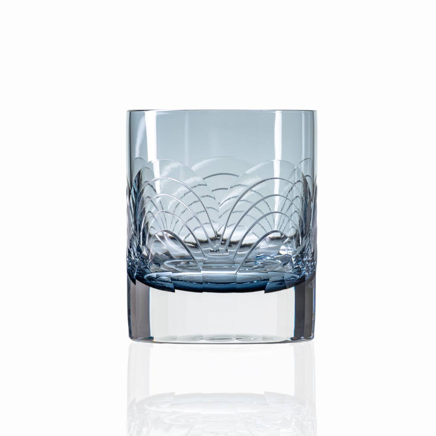 Cascades Blue Rocks Glass 7oz – Engraved Whiskey Glass - Set of 4