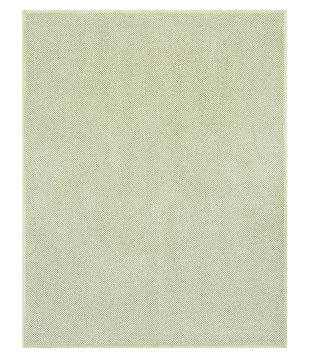 Harborview Herringbone Garden Green Blanket - Original