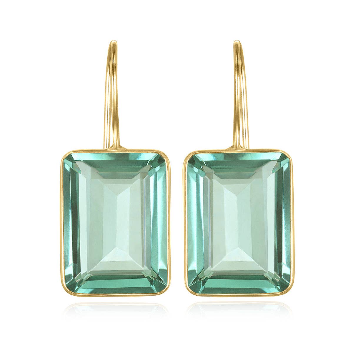 Emerald Cut Valencia - Sage Gold