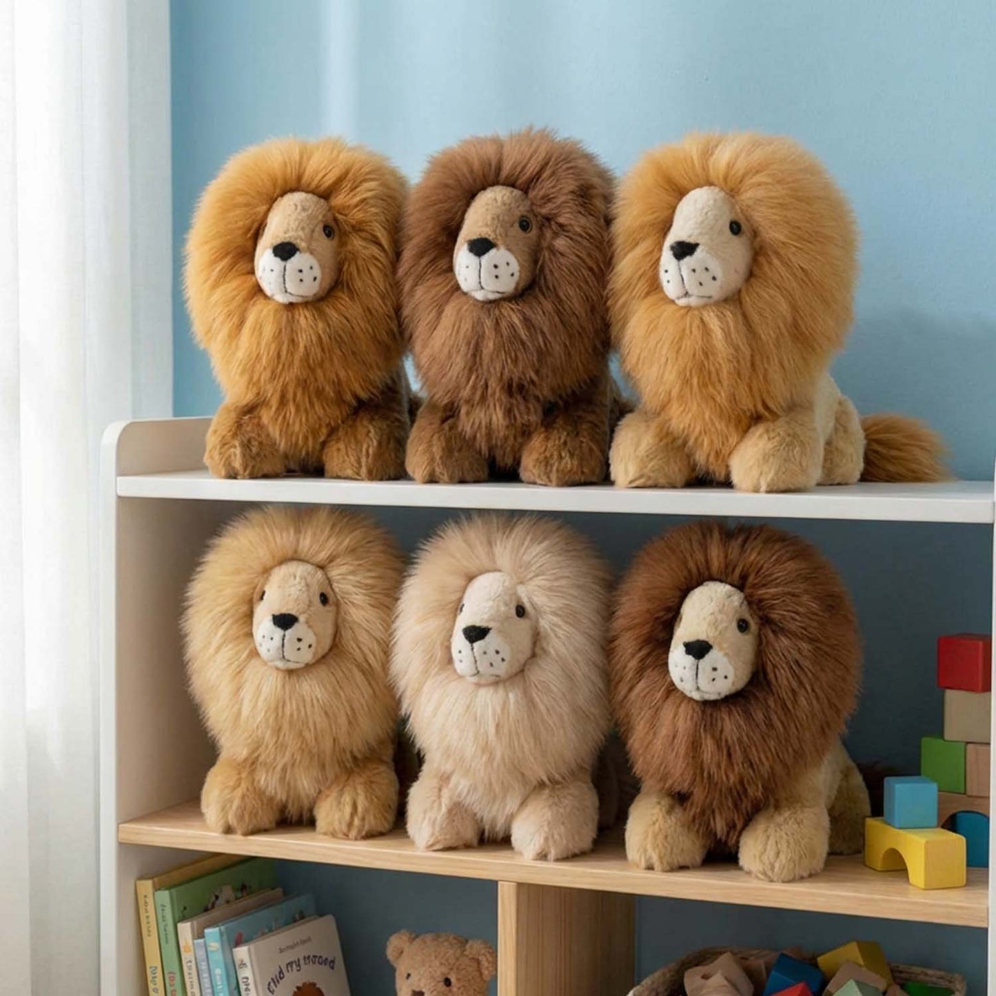 Alpaca Stuffed Animal - Lion  Medium- 12"