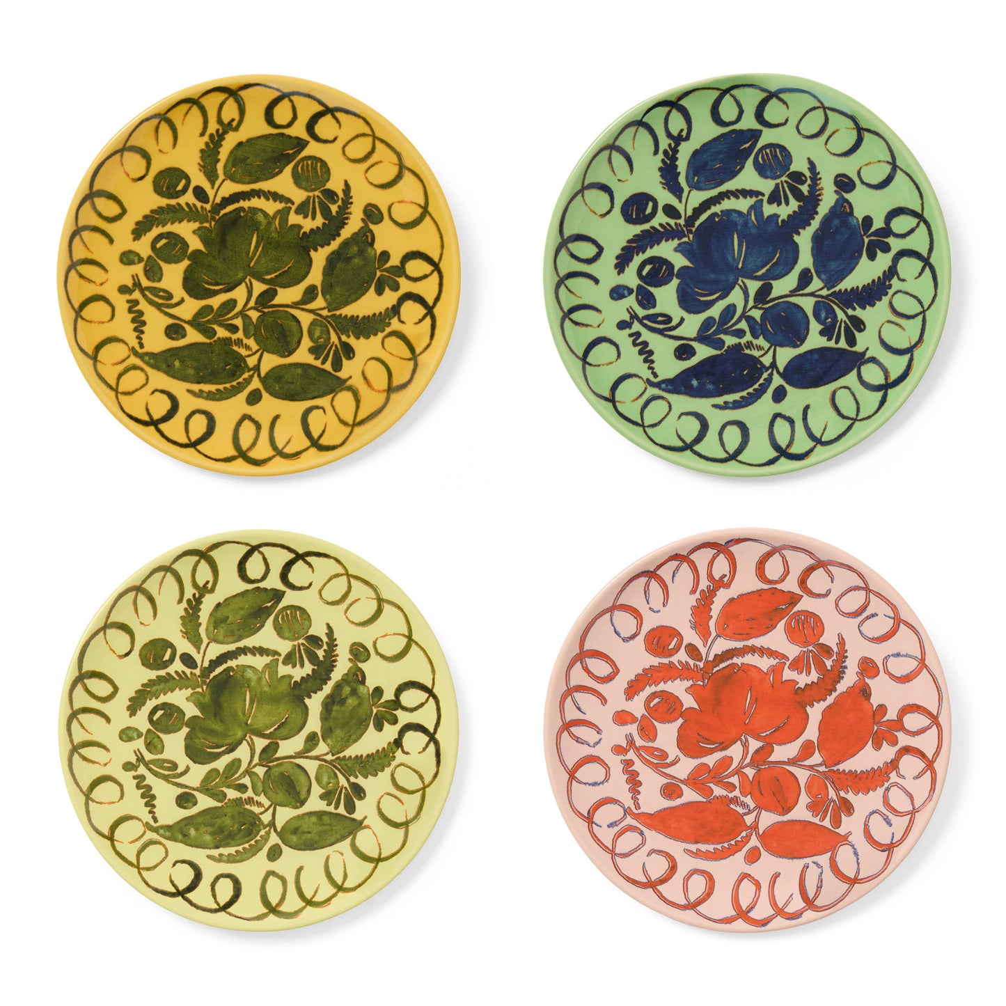 Amalfi Dessert Plate Lime - 9.1" Diameter