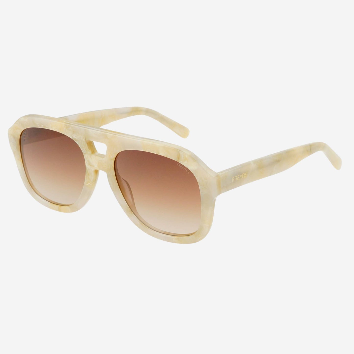 Voyager Acetate Oversized Aviator Sunglasses - Gray Pearl