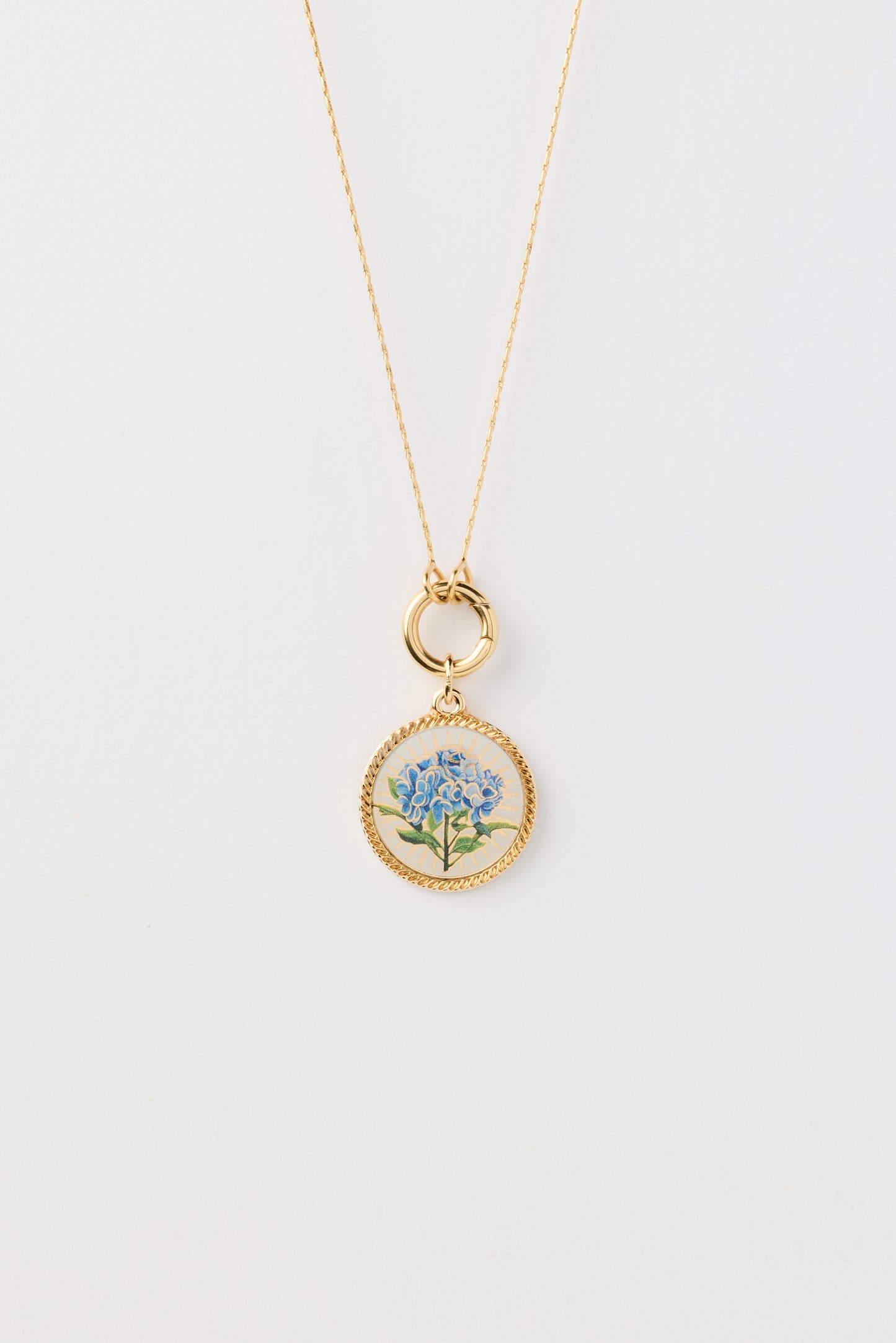 Kate's Hydrangea Necklace - Silver or Gold - Kate Hickman x And Livy