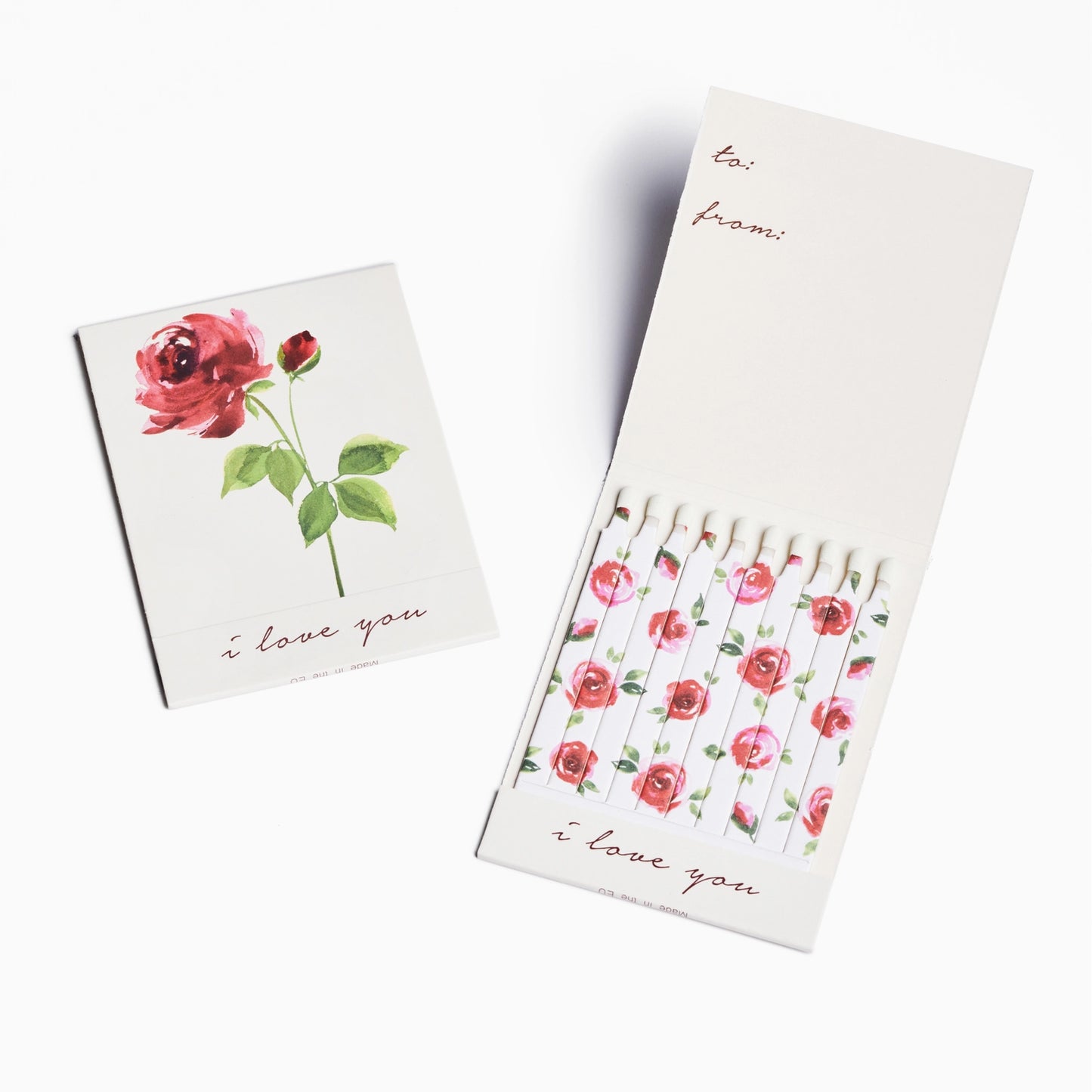 I Love You Rose Matches - Abigail Jayne Design