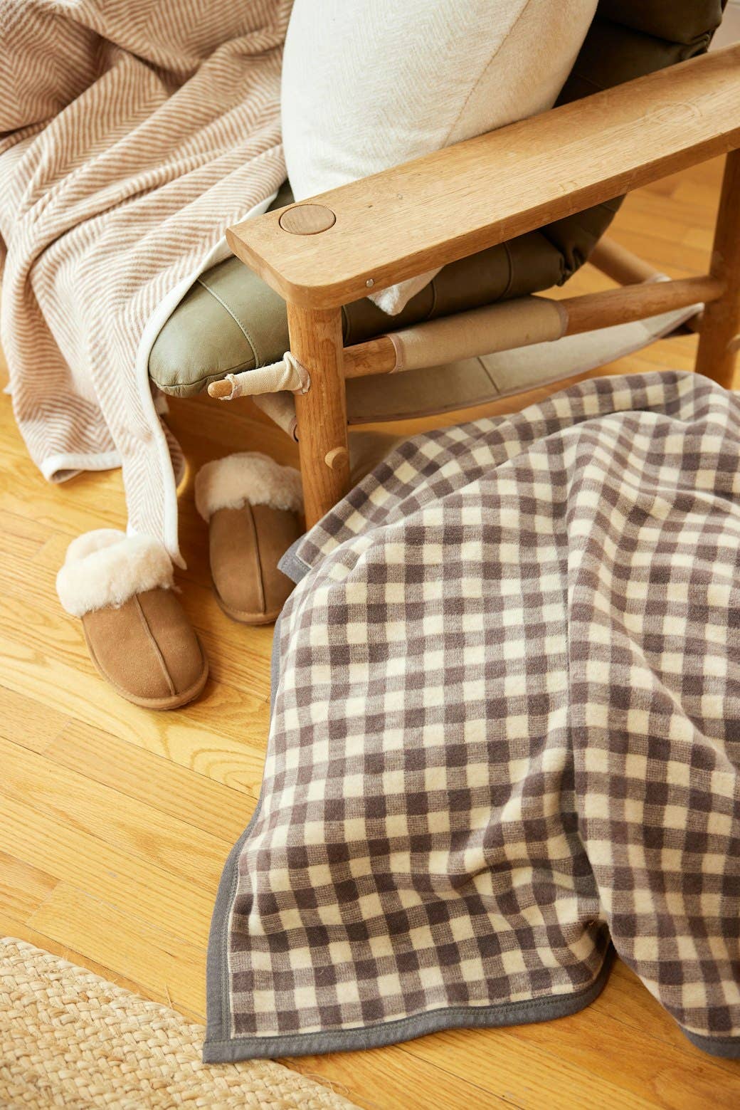 Gingham Mocha Midi  - Chappywrap