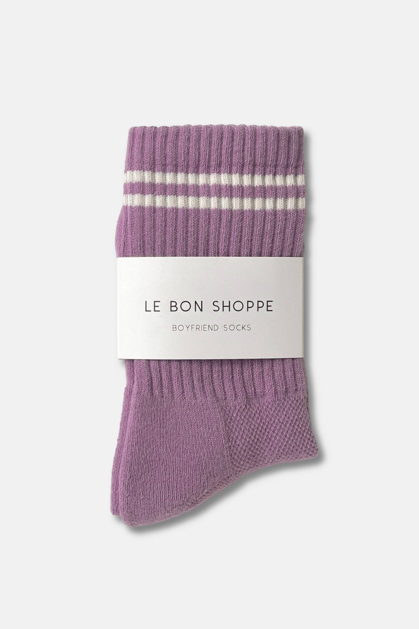 Boyfriend Socks - Light Grey
