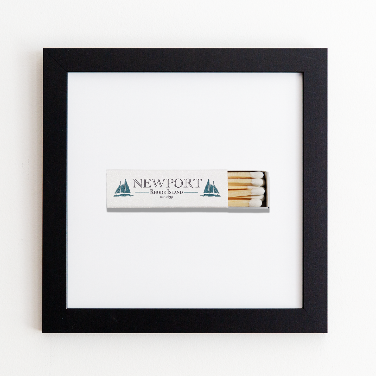 Newport Matchbox Print with White Frame