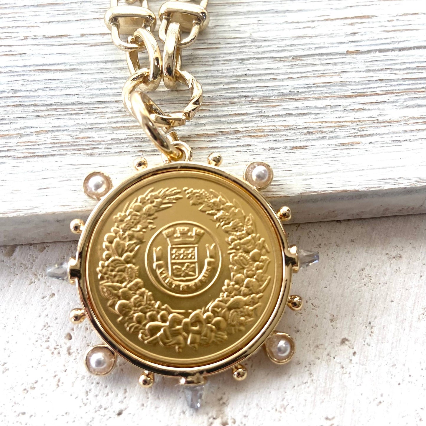 Pearl Coin Necklace