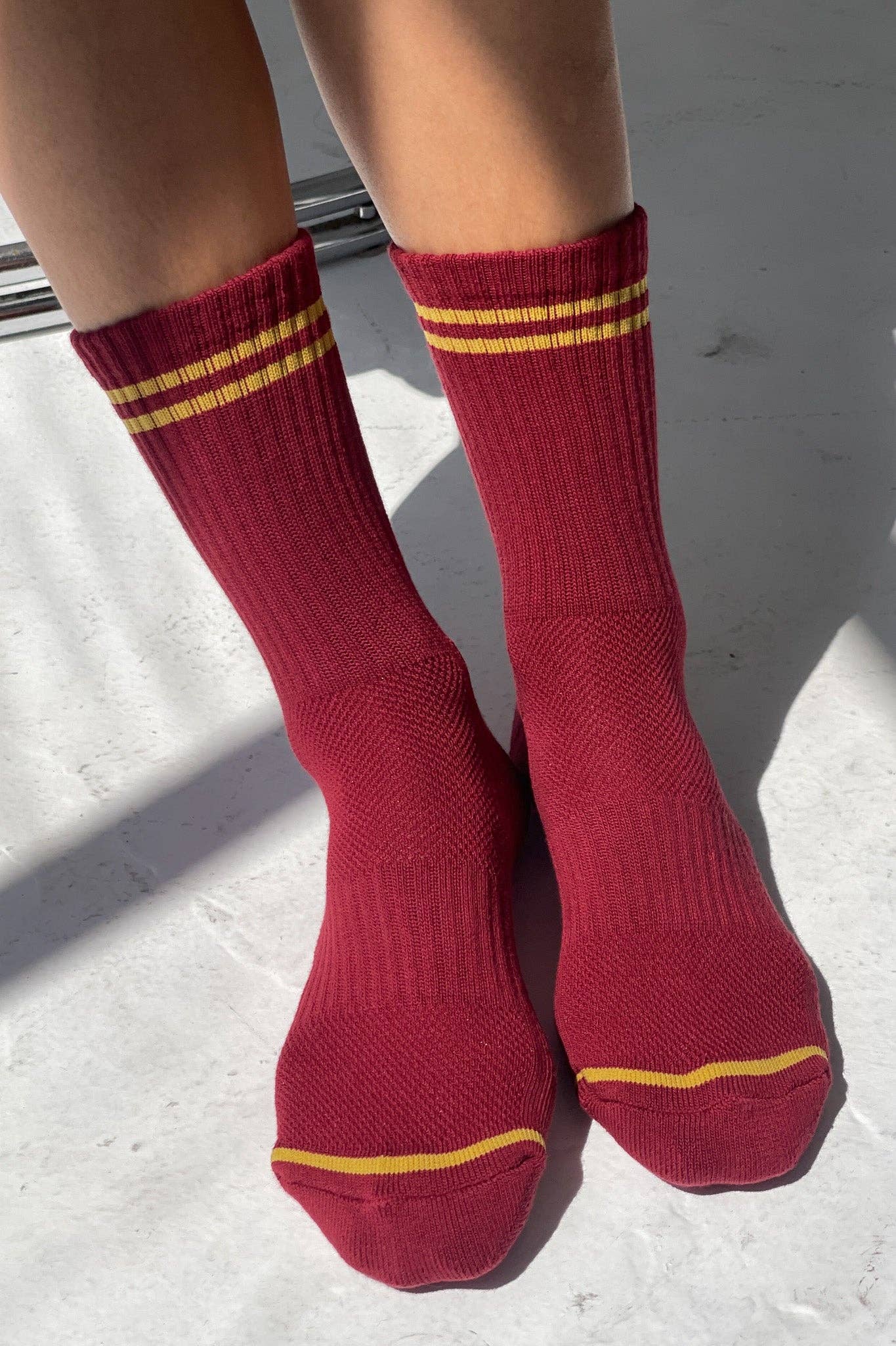 Boyfriend Socks - Light Grey