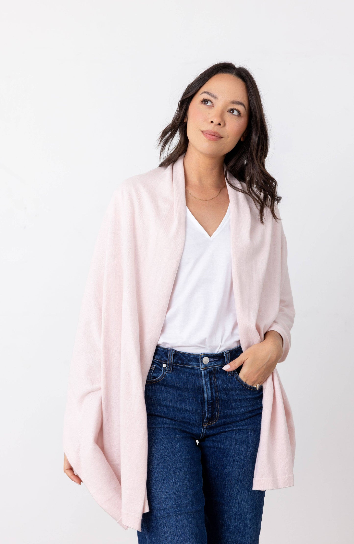 Dreamsoft Organic Cotton Travel Scarf - Ballet Pink