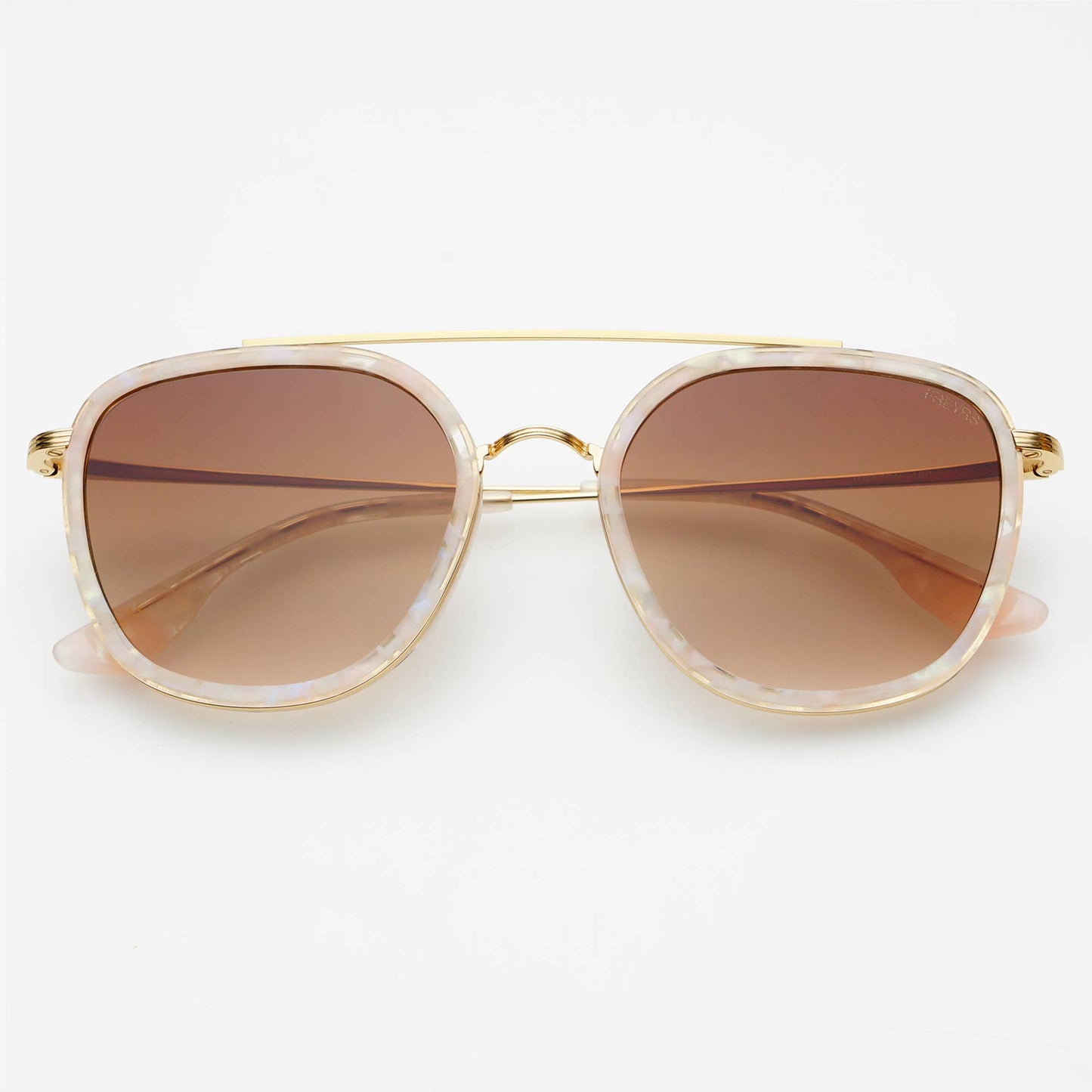 Weston Acetate Round Unisex Sunglasses - Pink/Brown - FREYRS