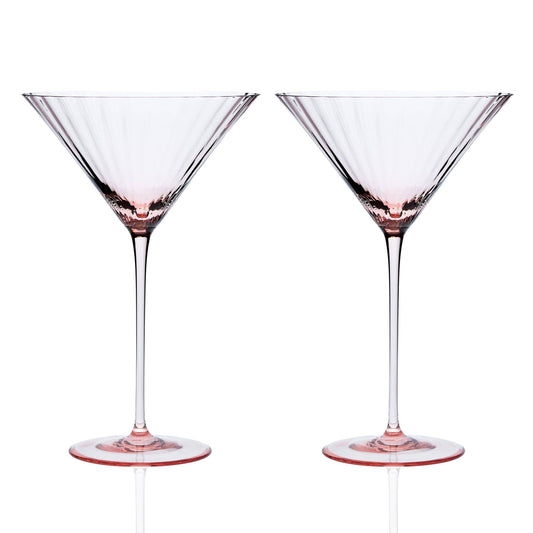 Quinn Rose Martini Glasses, Set of 2