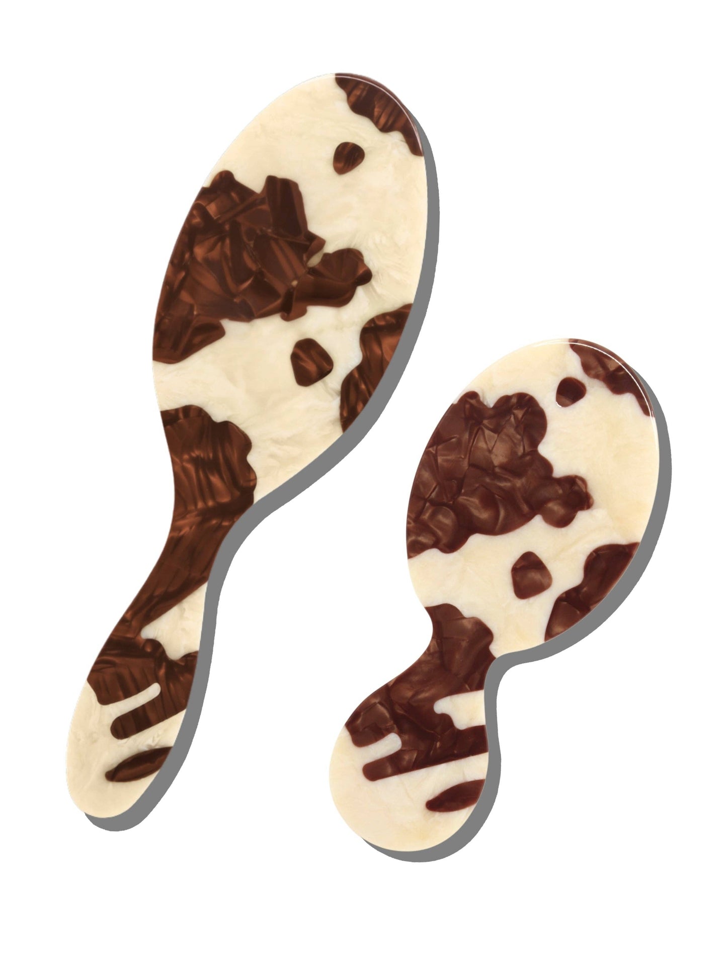 Hand-painted Cowhide Hair Brush