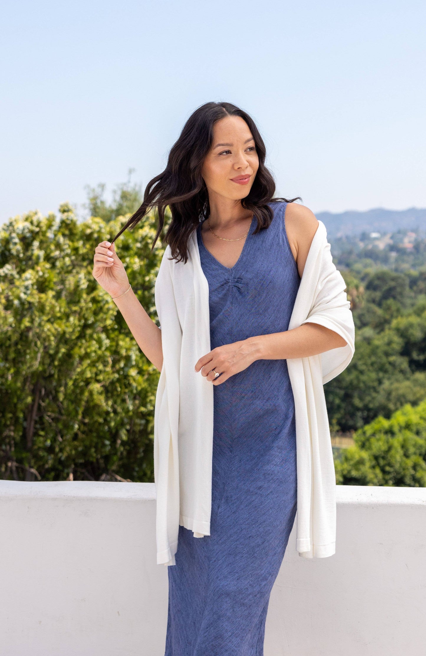 Dreamsoft Organic Cotton Travel Scarf - Ivory