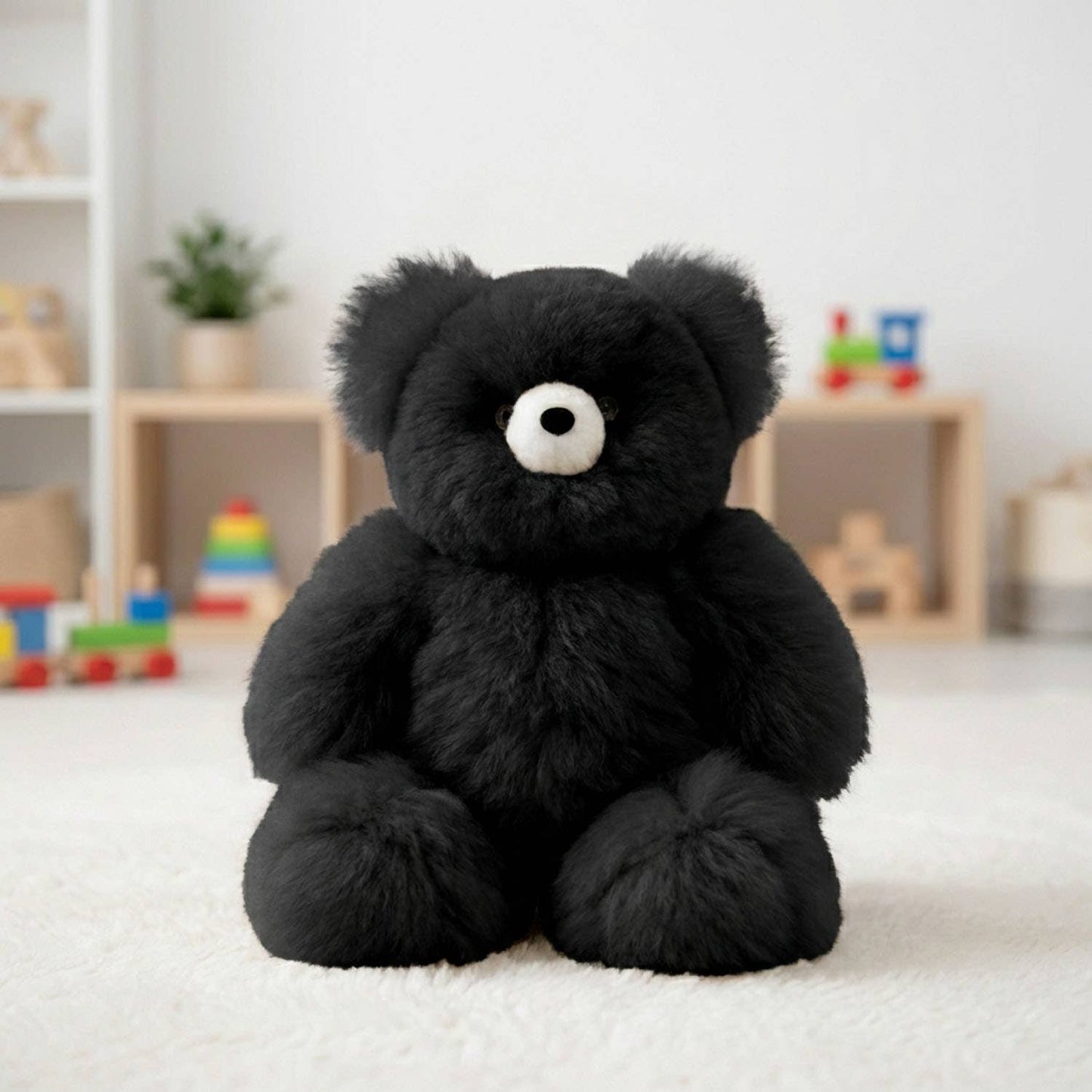 15" Alpaca Stuffed Animal - Bear: Caramel