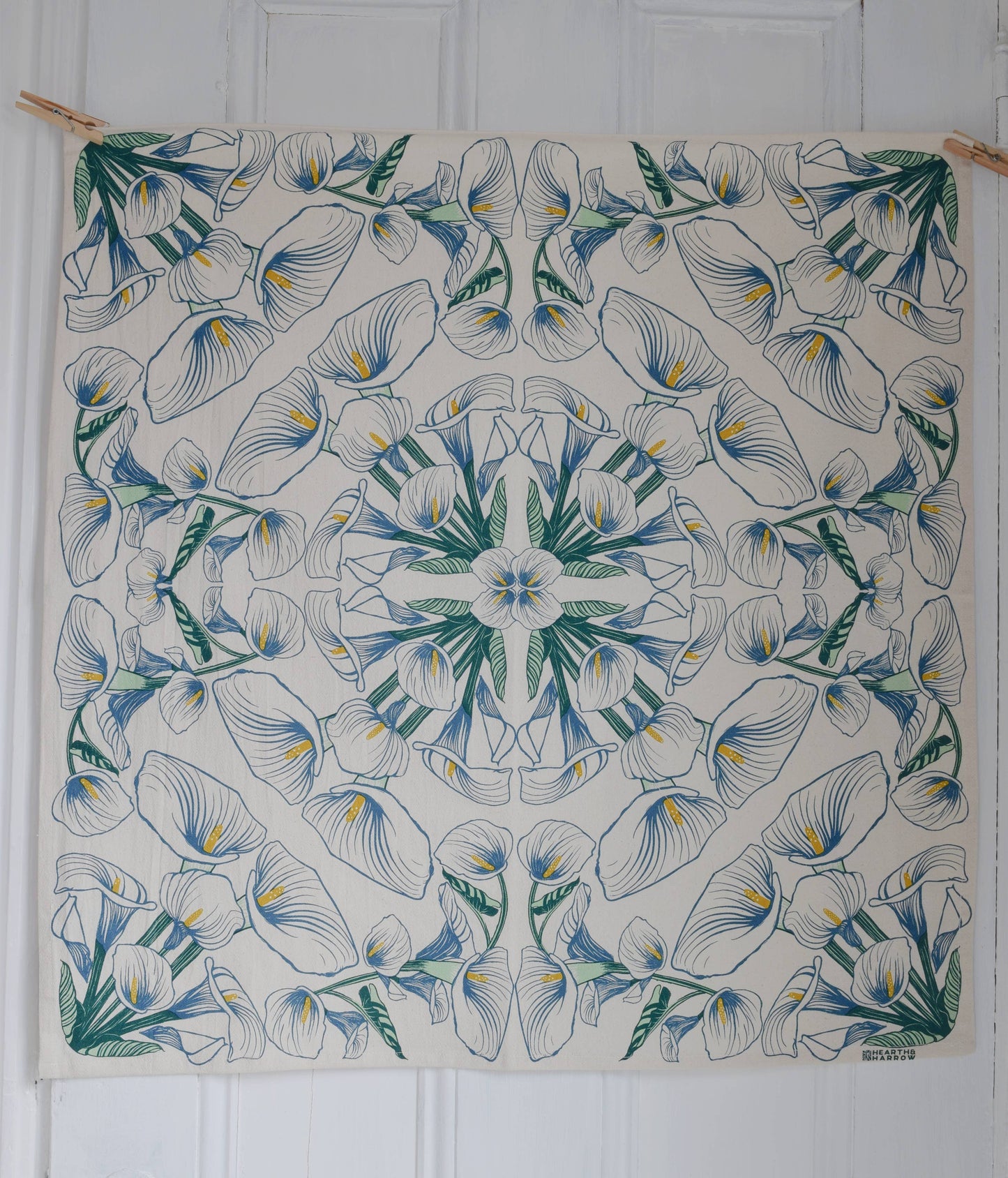 Calla Lily Towel - Organic Cotton - Oversized 30 x 30