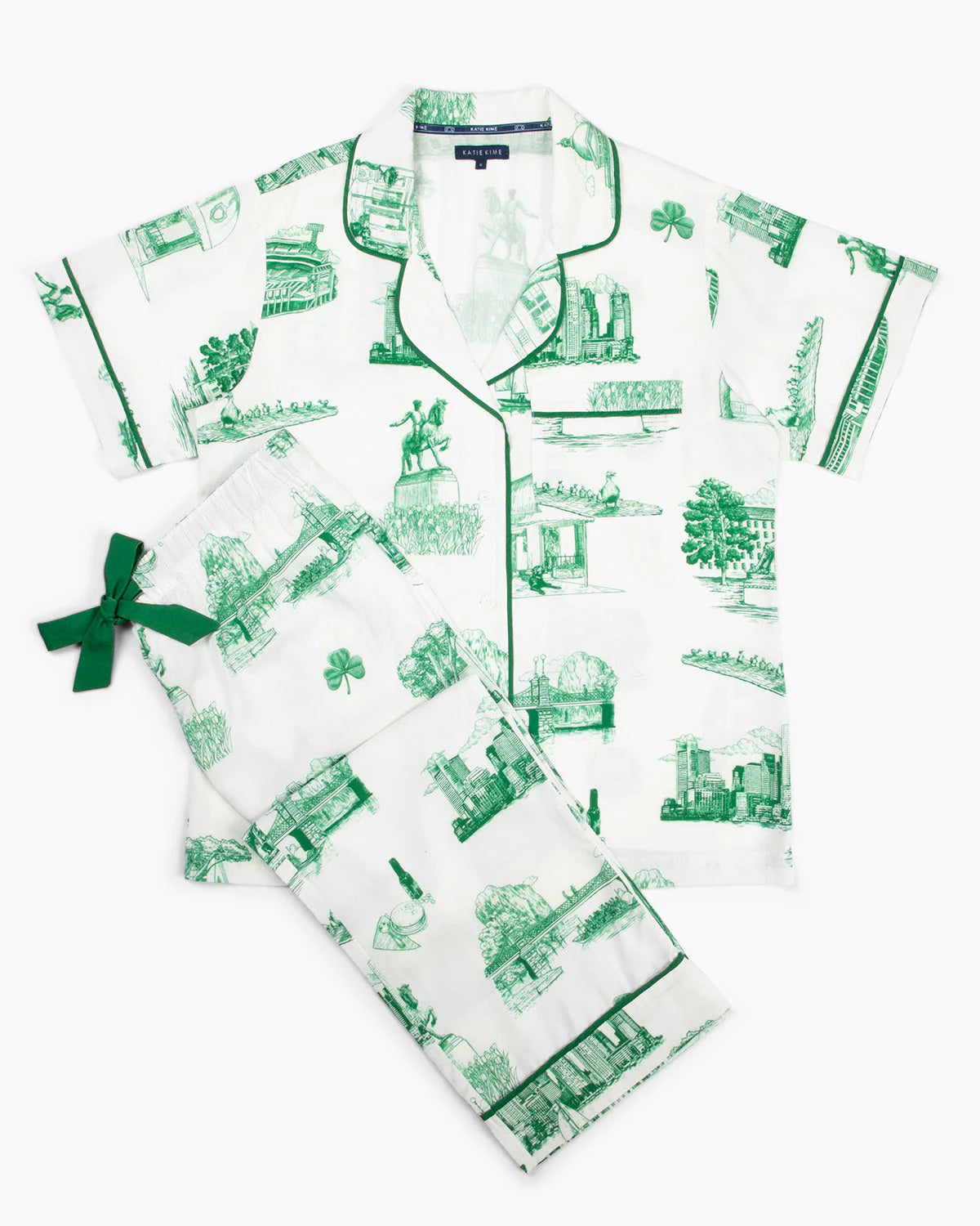 Boston Toile Pajama Pants Set - Katie Kime