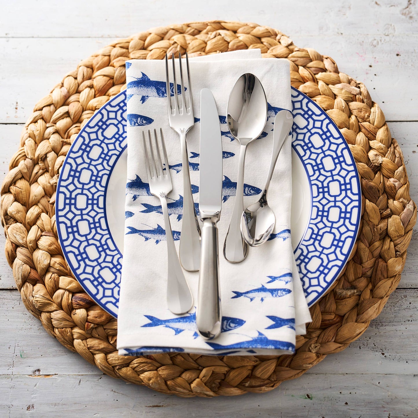 School of Fish Dinner Napkins - Set of 4