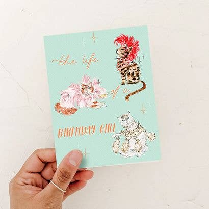 Life of a Birthday Girl - Cat Card