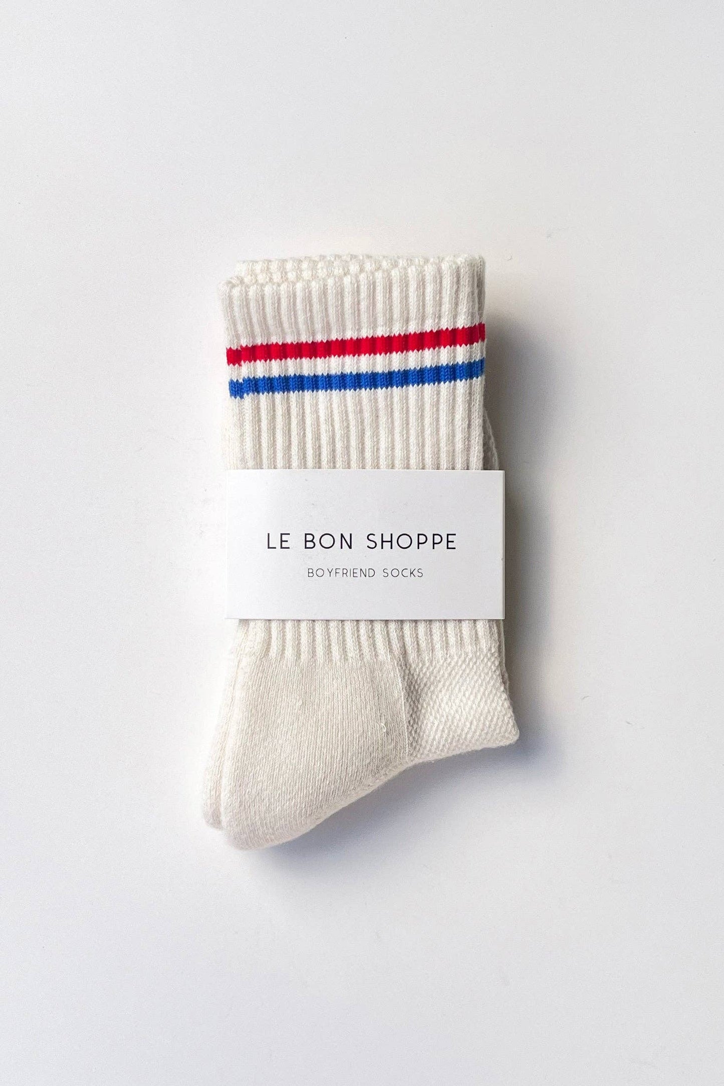 Boyfriend Socks - Light Grey