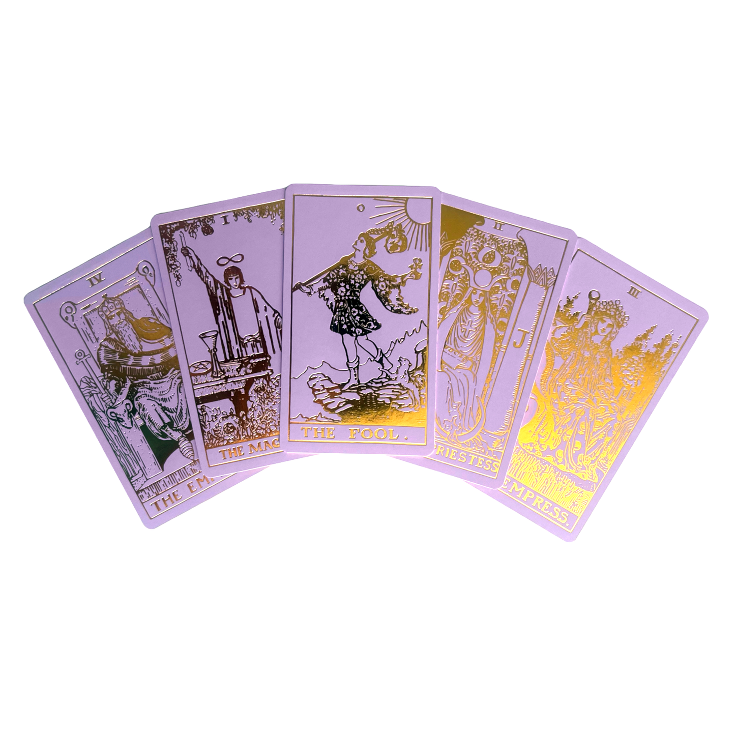 Lavender Gold Foil Tarot & Guide