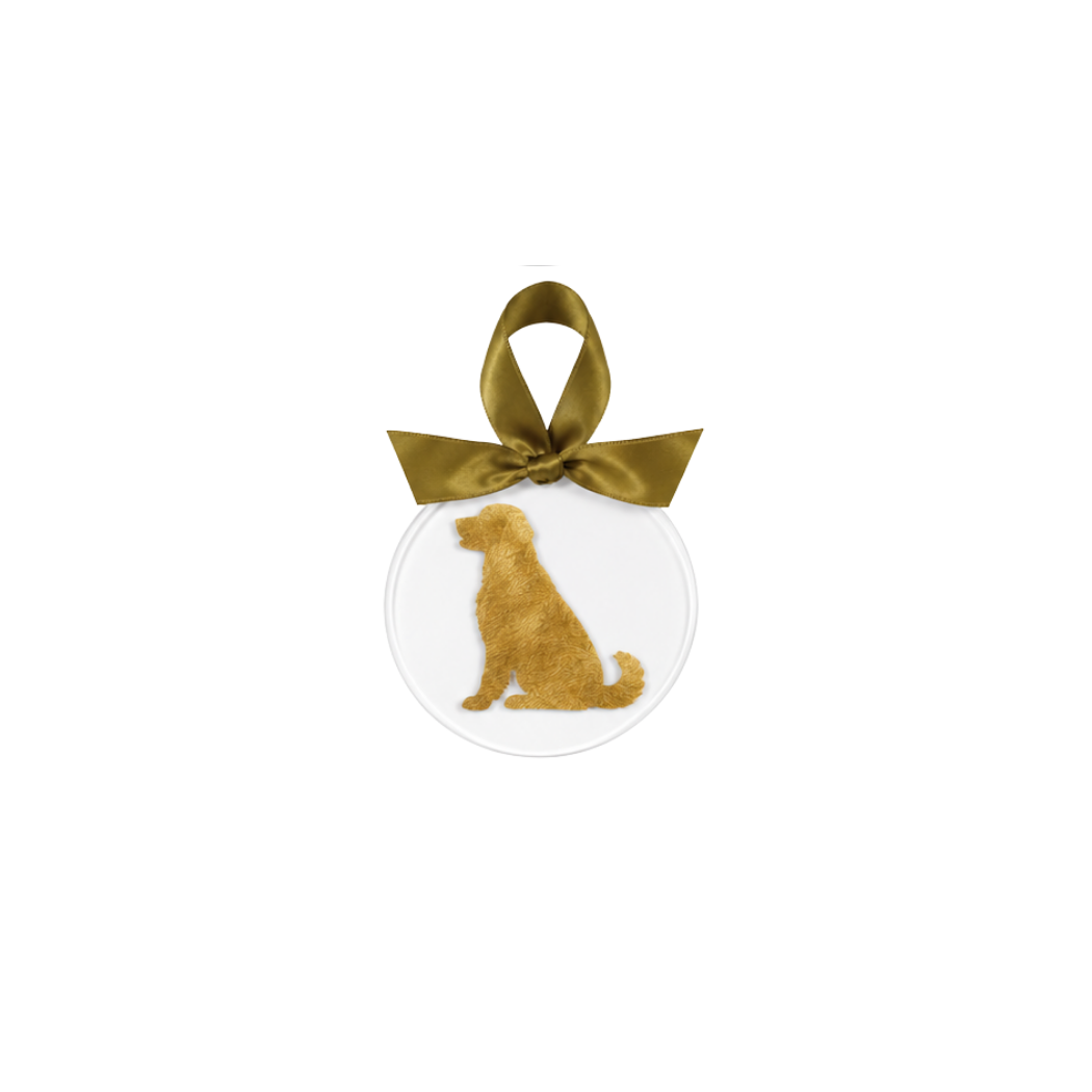 Gold Leaf Dog Breed Acrylic Ornament - Bulldog