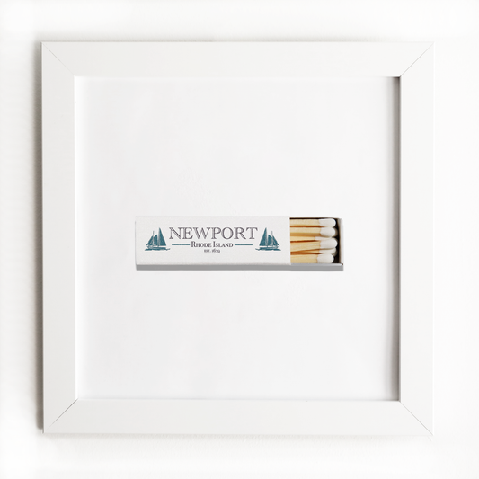 Newport Matchbox Print with White Frame