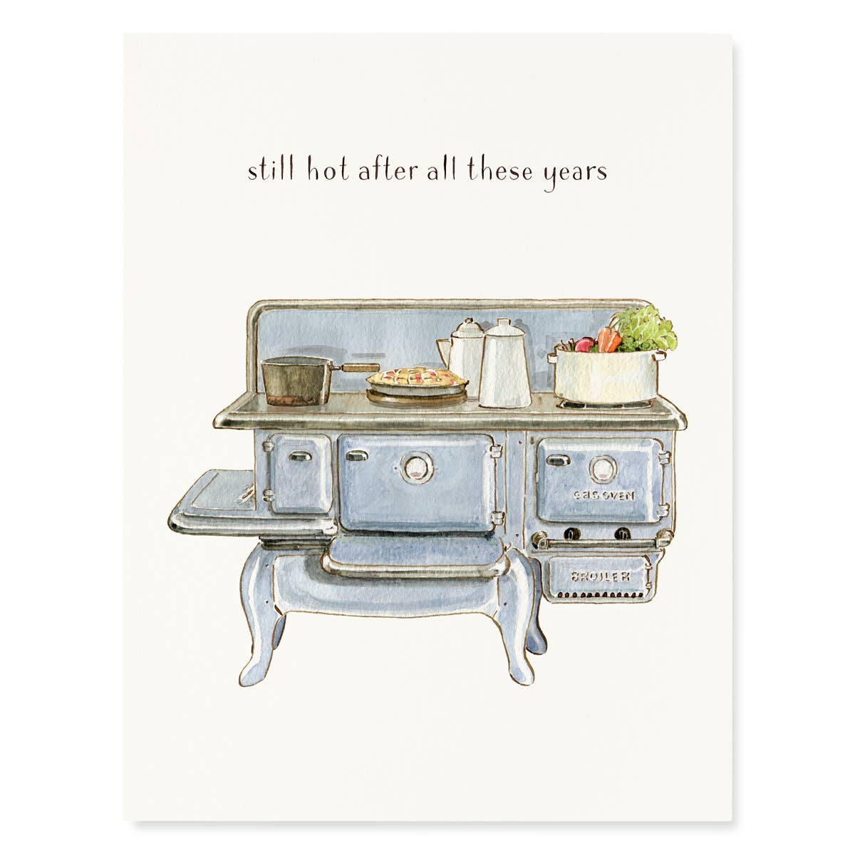 L'Oven You - Anniversary Greeting Card - Aga Range
