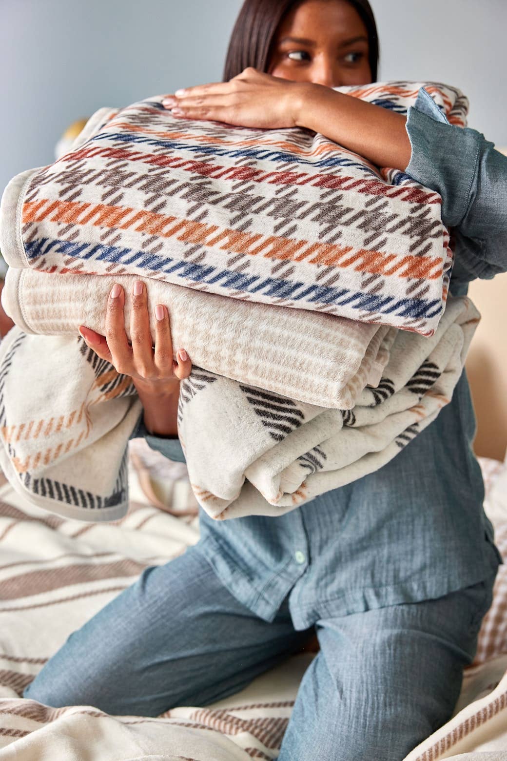 Hampton Houndstooth Blanket - Chappywrap