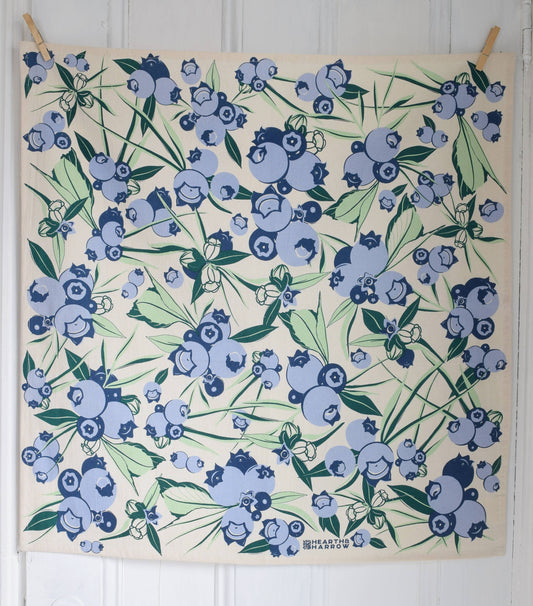 Wild Blueberry Towel - Organic Cotton - Oversized 30 x 30