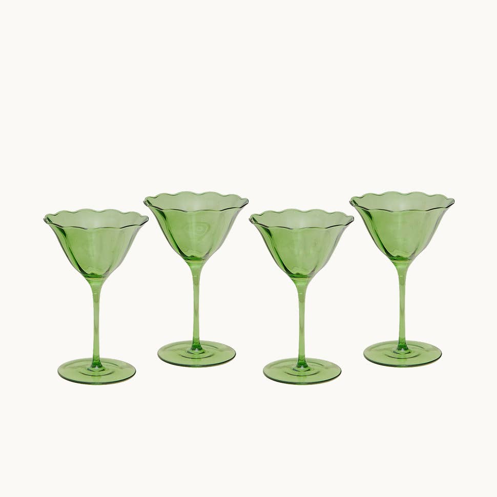Lily Green Wines Glass Set (set of 4)