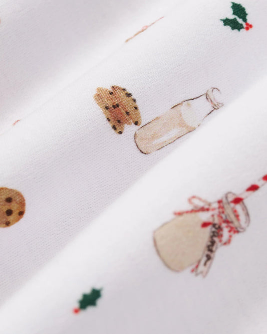 Kid's Pima Snug Fit Pajama Set in Yuletide Treats - Petite Plume